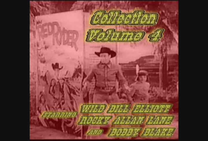 Wild Bill & Allan Lane Red Ryder IV ~ 2 DVD ~ 4 Great Westerns